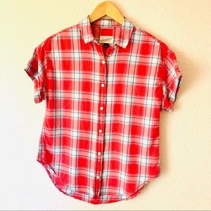 Universal Thread short sleeve plaid button up